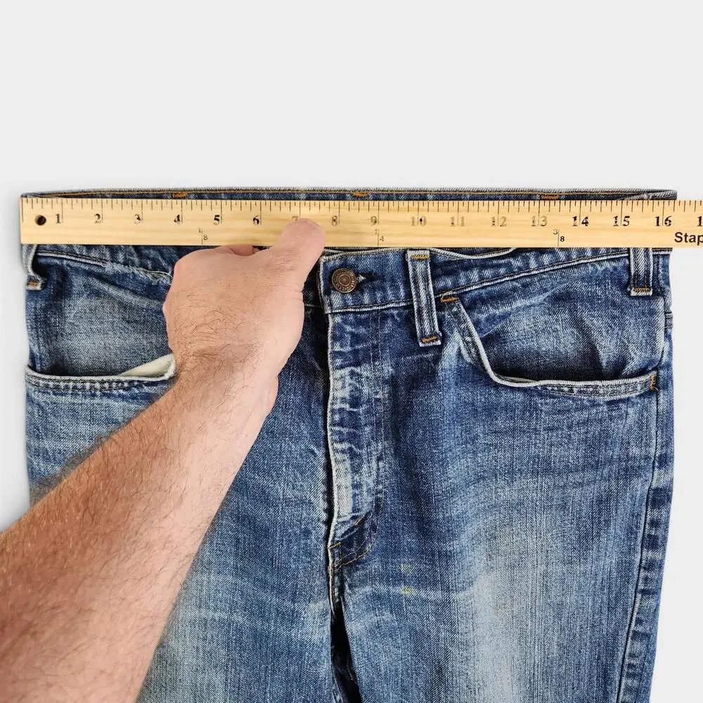 Vintage Levi's 646 Jeans Mens Fits 32x30 Orange Tab Flared Made in USA Talon Zip